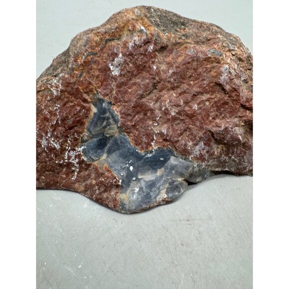 Polished Red Blue Agate Geode Specimen blue 6x4x3" collectable clear brown READ - Picture 8 of 12